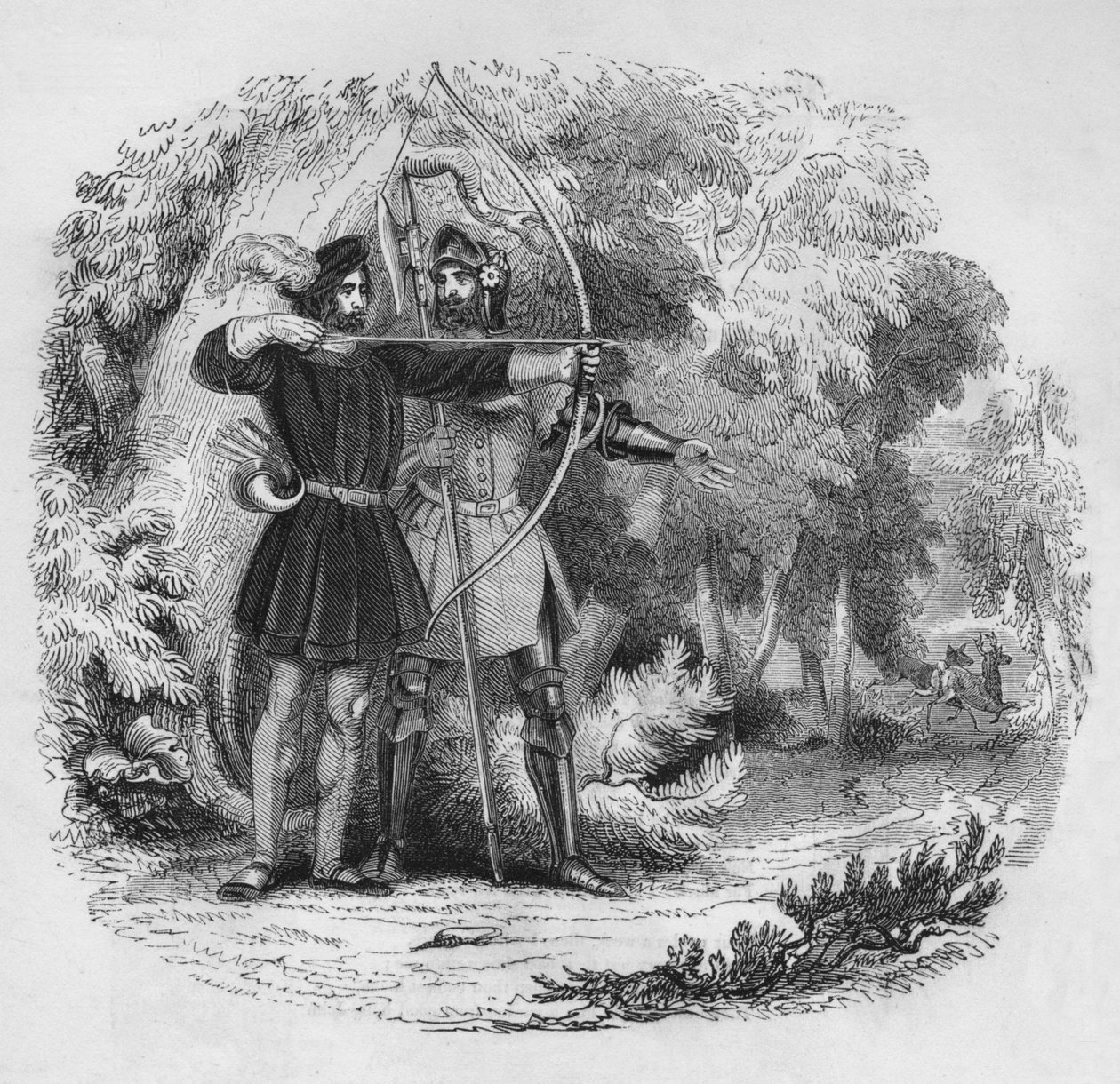 Robin Hood ve Küçük John, 1845 by Unbekannt