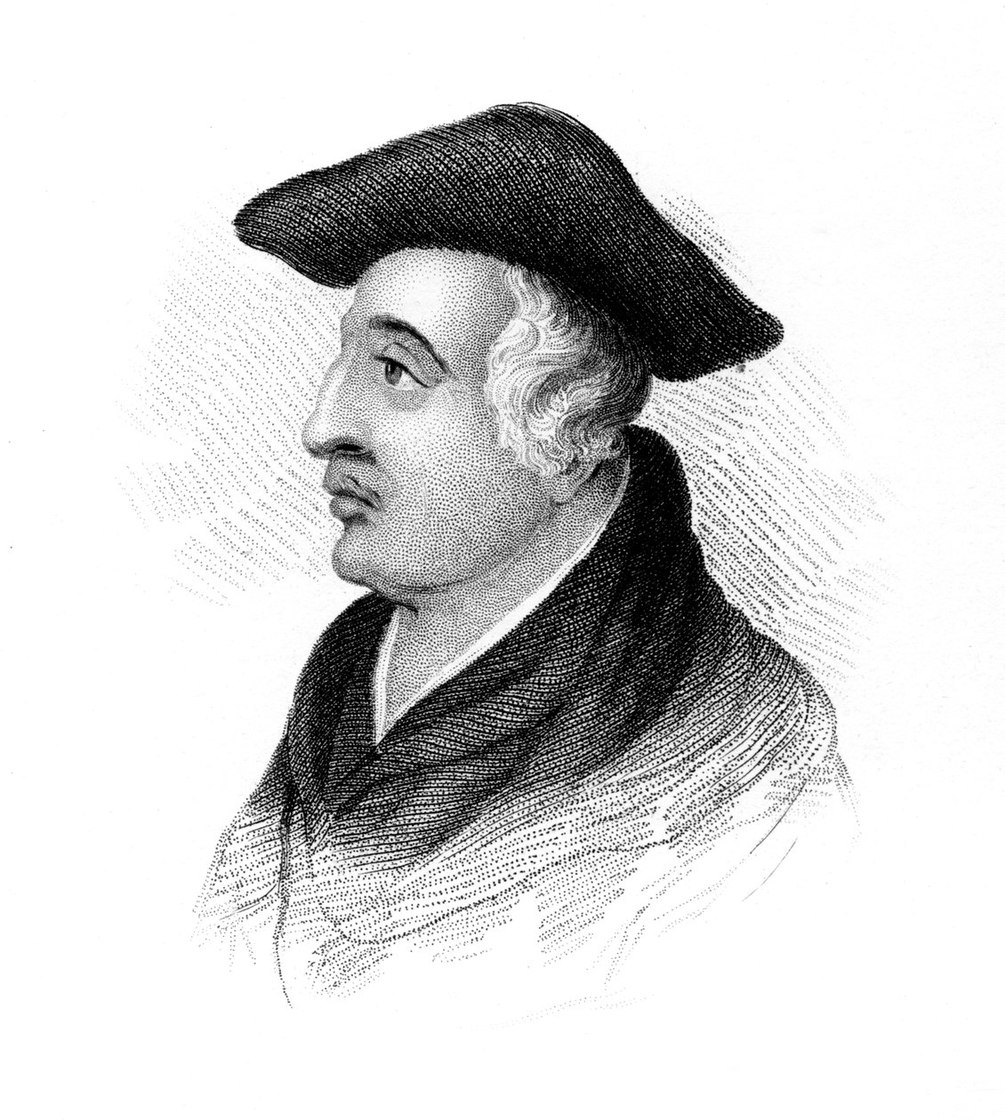 Roger Bacon, 13. yüzyıl İngiliz Fransisken keşişi ve filozofu, c1850 by Unbekannt
