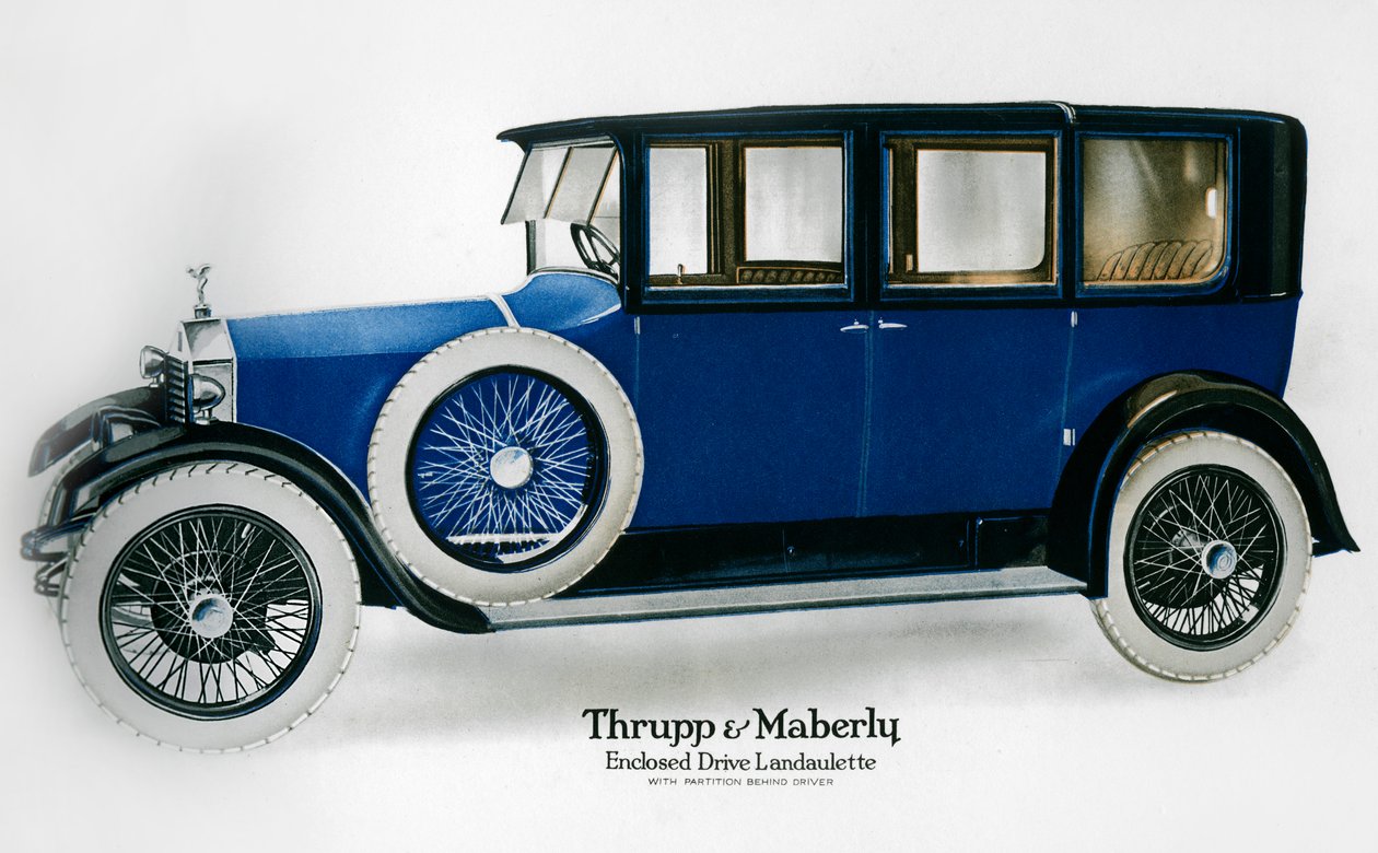 Sürücünün arkasında bölmeli Rolls-Royce kapalı sürücü landaulette, c1910-1929 by Unbekannt