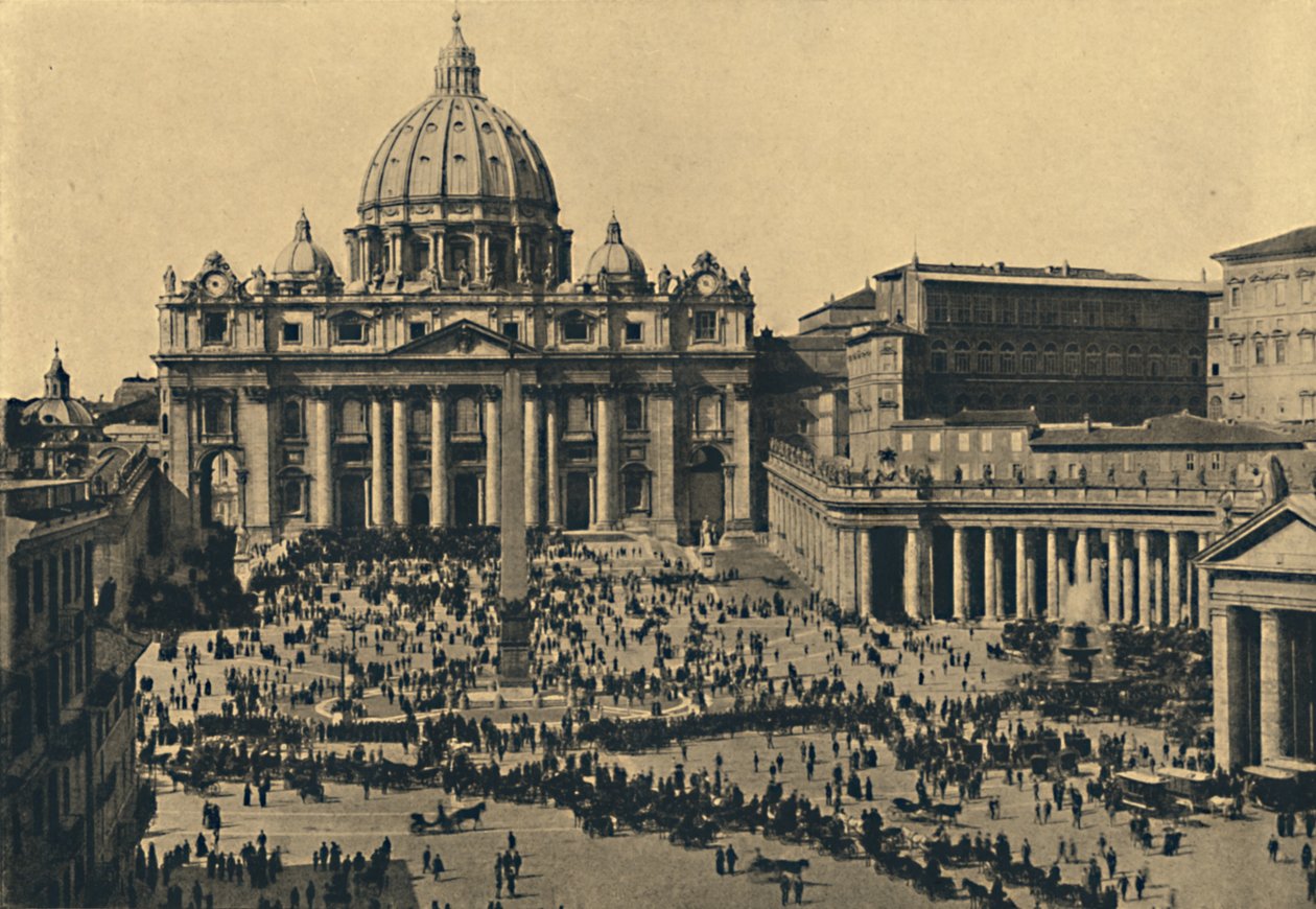 Roma - S. Peters Cephesi ve Kubbesi, 1910 by Unbekannt