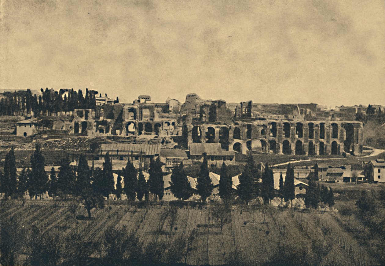 Roma - Septimius Severus sarayının alt yapılarının büyük kalıntıları, 1910. by Unbekannt