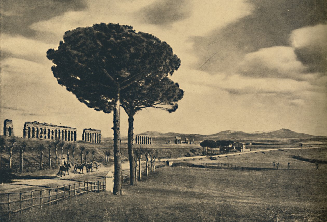 Romaneio Appian Yolu - Claudius Su Kemeri Harabeleri. Alban Tepeleri, 1910 by Unbekannt