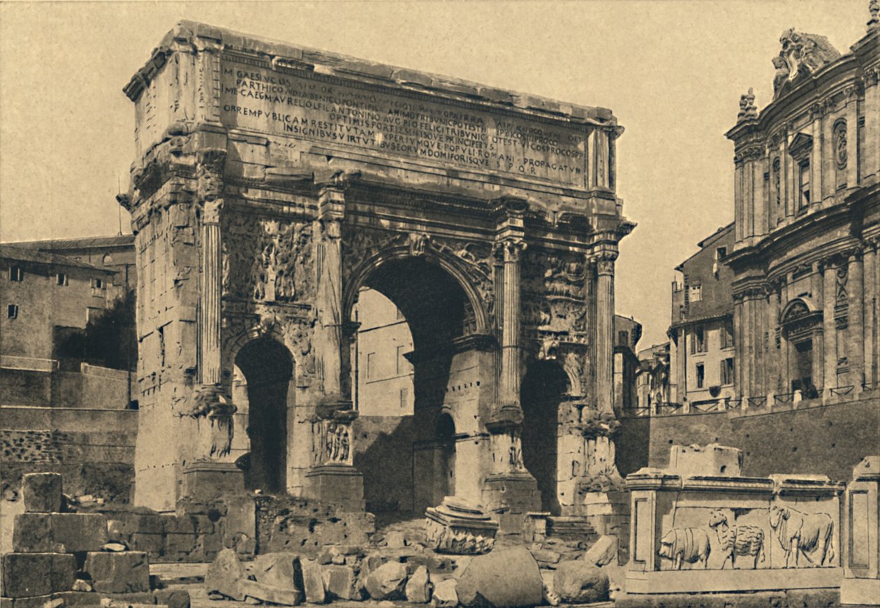 Roma - Roma Forumu - Septimius Severus Kemeri, 1910. by Unbekannt