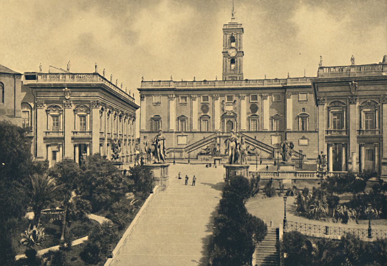 Roma - Capitol: Merkezde Senatörlerin Sarayı şimdi Belediye Binası, 1910. by Unbekannt
