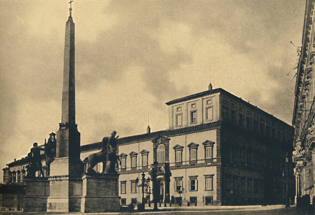 Roma - Quirinal Sarayı ve Çeşmesi, 1910. by Unbekannt