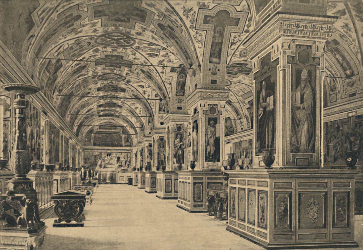 Roma - Vatikan - Kütüphane okuma odası, 1910 by Unbekannt