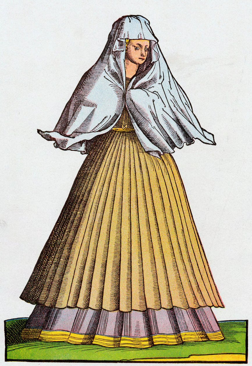 Roman fahişe veya fahişe sokak elbisesi, 16. yüzyıl by Unbekannt