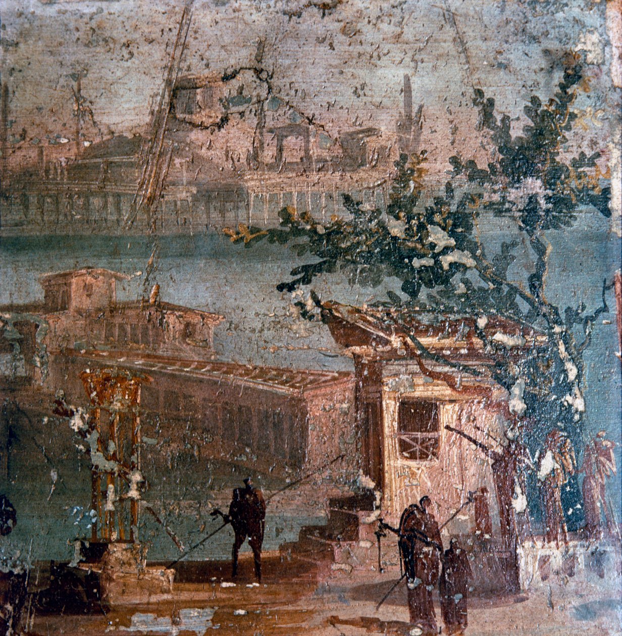 Pastoral manzaranın Roma duvar resmi, Pompeii, 1. yüzyıl by Unbekannt