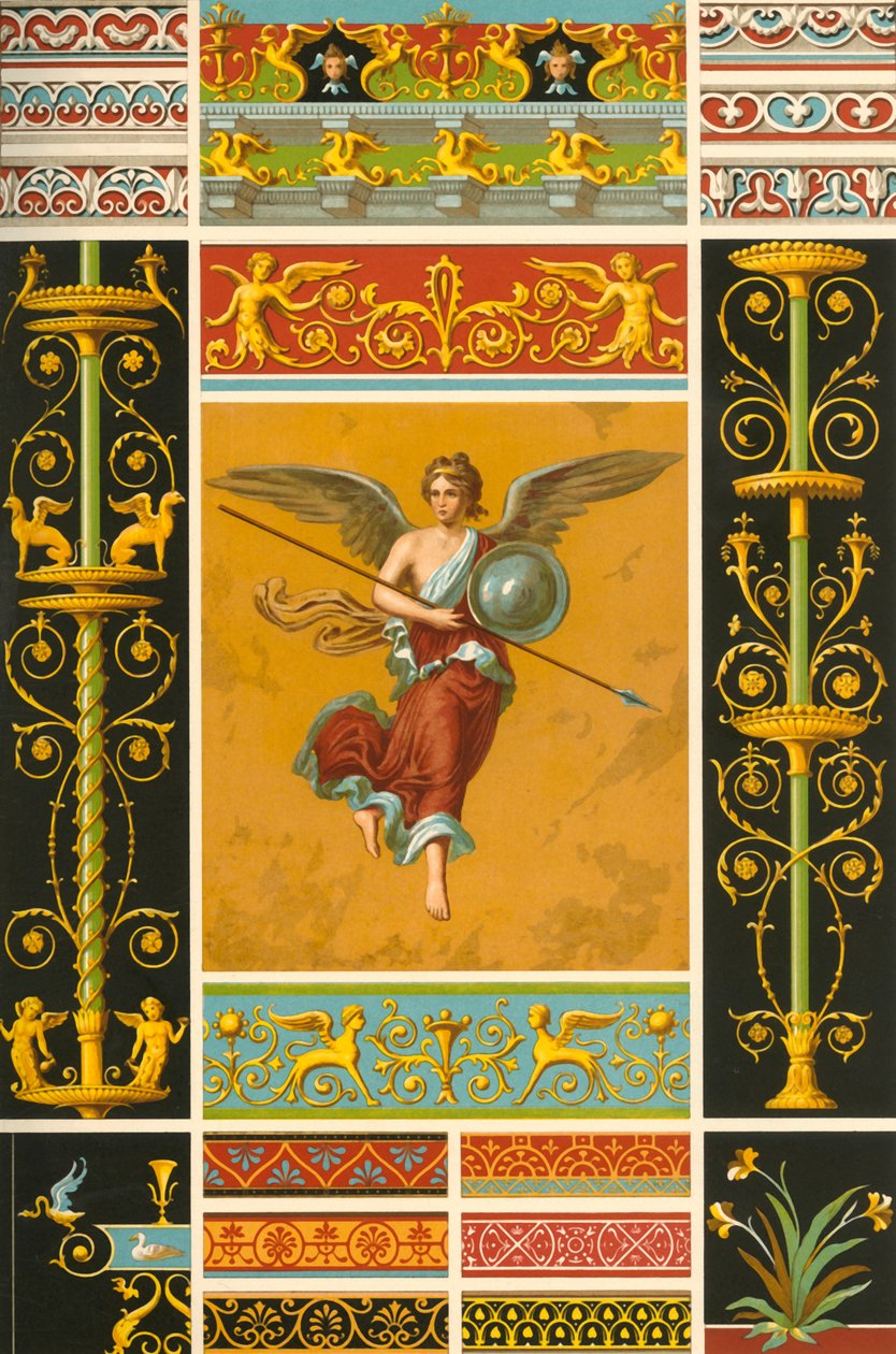 Roma duvar resmi ve çok renkli kısmalar, 1898. by Unbekannt