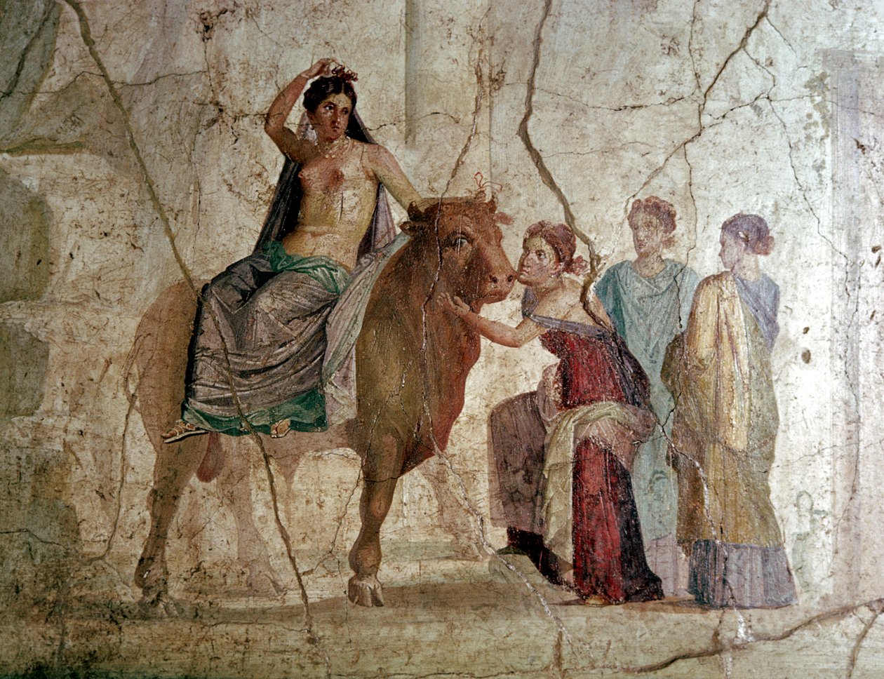 Avrupa Tecavüzünün Roma duvar resmi, Jason Evi, Pompeii, İtalya by Unbekannt