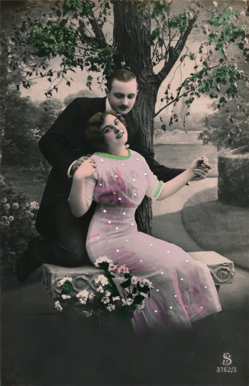 Romantik kartpostal, c1910 by Unbekannt