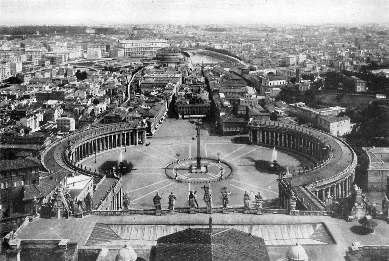 1926 St Peters Cupola görüldüğü gibi Roma by Unbekannt