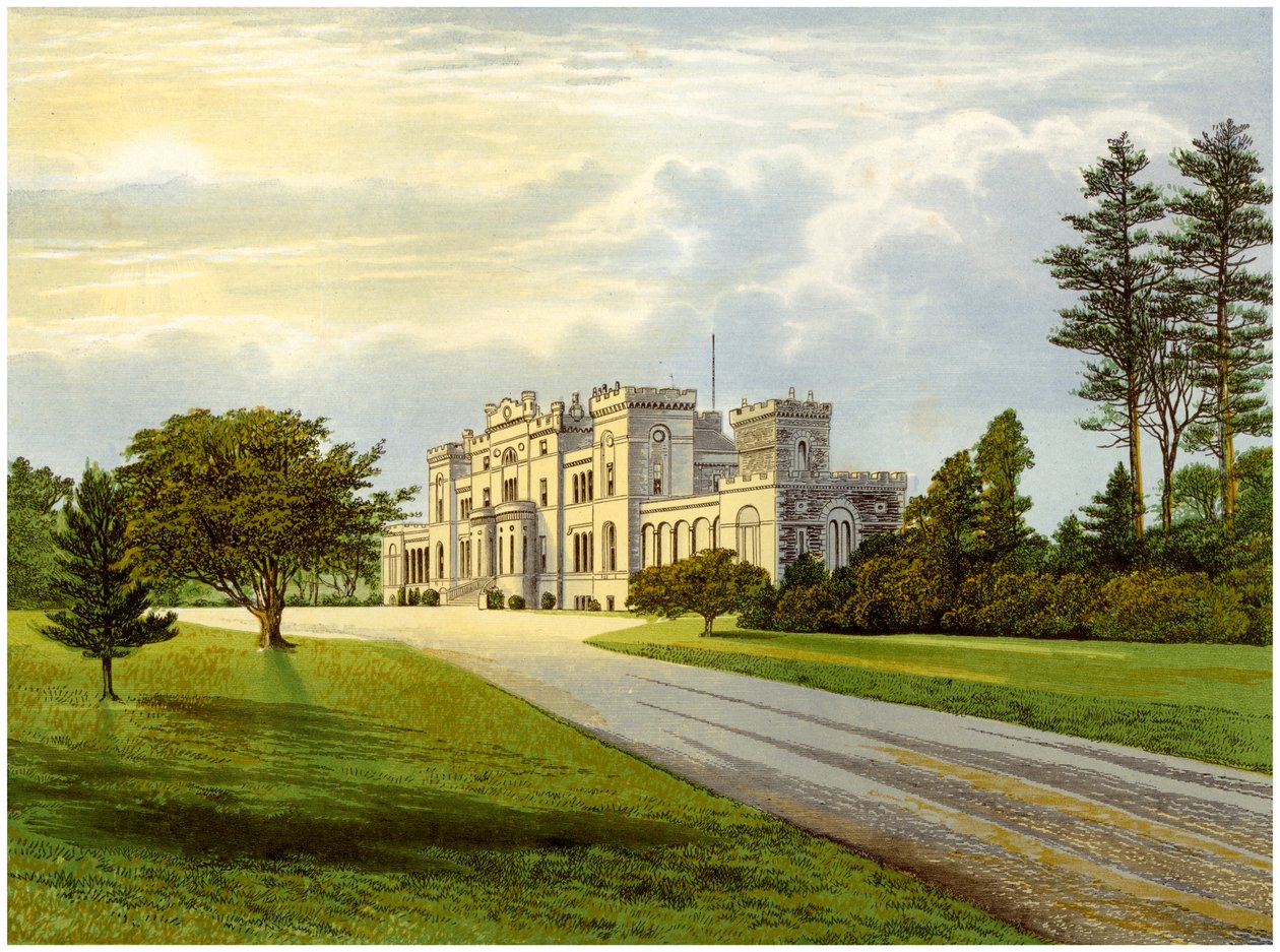 Rossie Kalesi, Forfarshire, İskoçya, Macdonald ailesinin evi, c1880 by Unbekannt