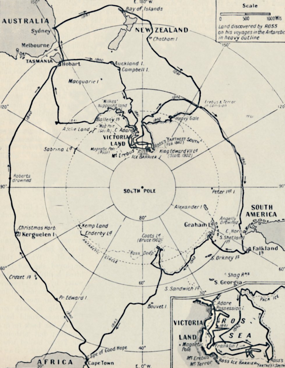 Erebus ve Terörde Ross Antarktika Yolculuğu, 12 Kasım 1840, 1937 by Unbekannt