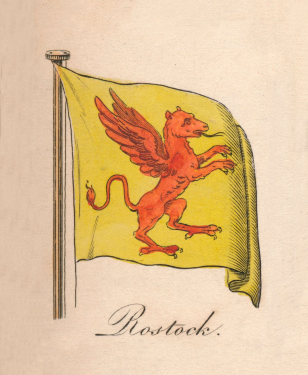 Rostock, 1838 by Unbekannt