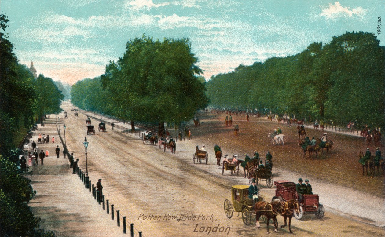 Rotten Row, Hyde Park, Londra, c1910 by Unbekannt