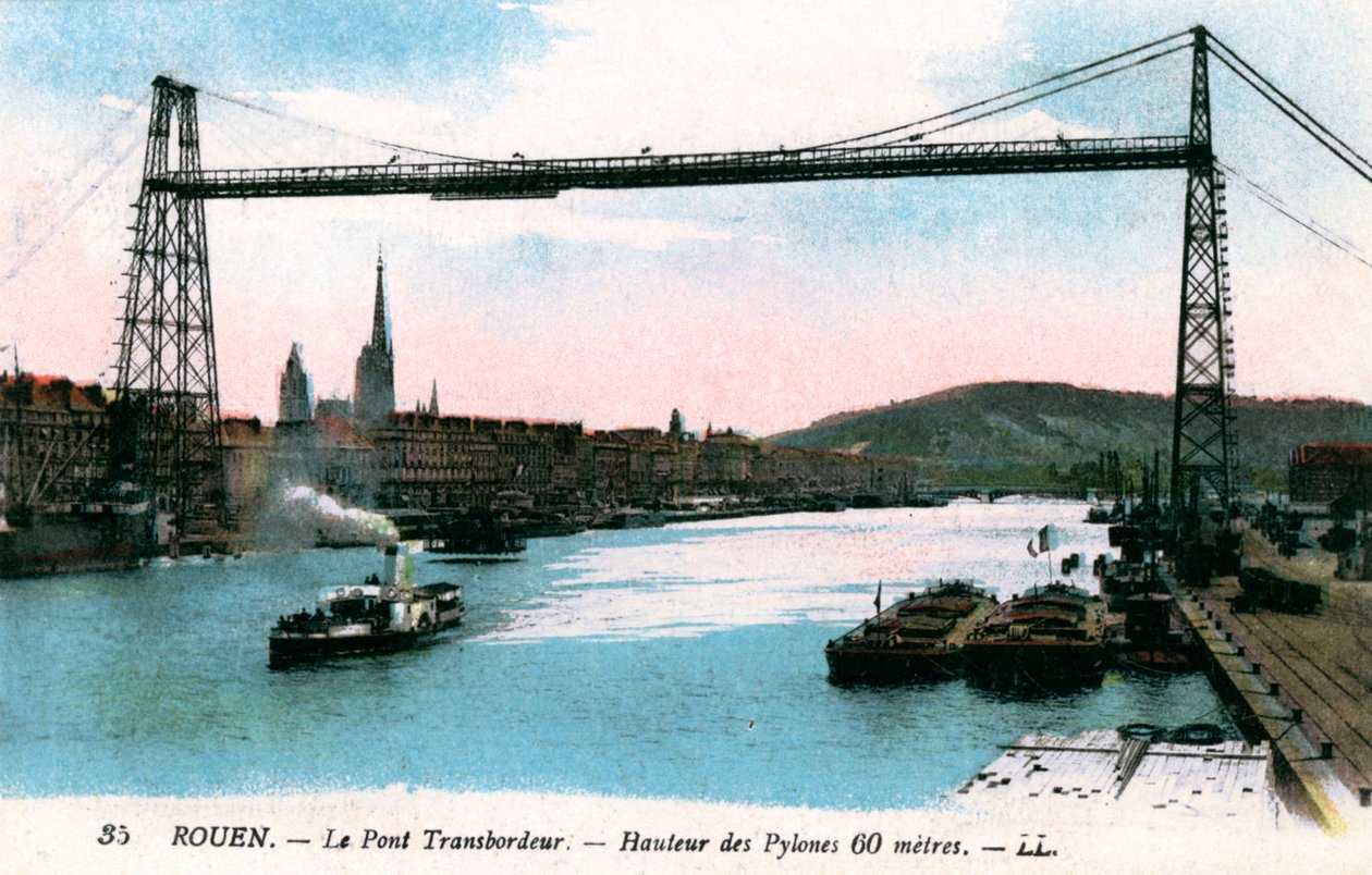 Rouen, Transporter Bridge, Transporter Köprüsü, 20. Yüzyıl by Unbekannt