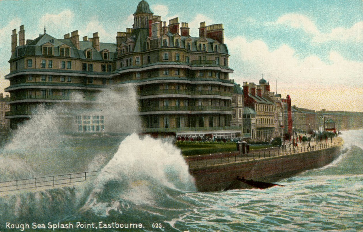 Dalgalı deniz, Sıçrama Noktası, Eastbourne, Sussex, c1912 by Unbekannt