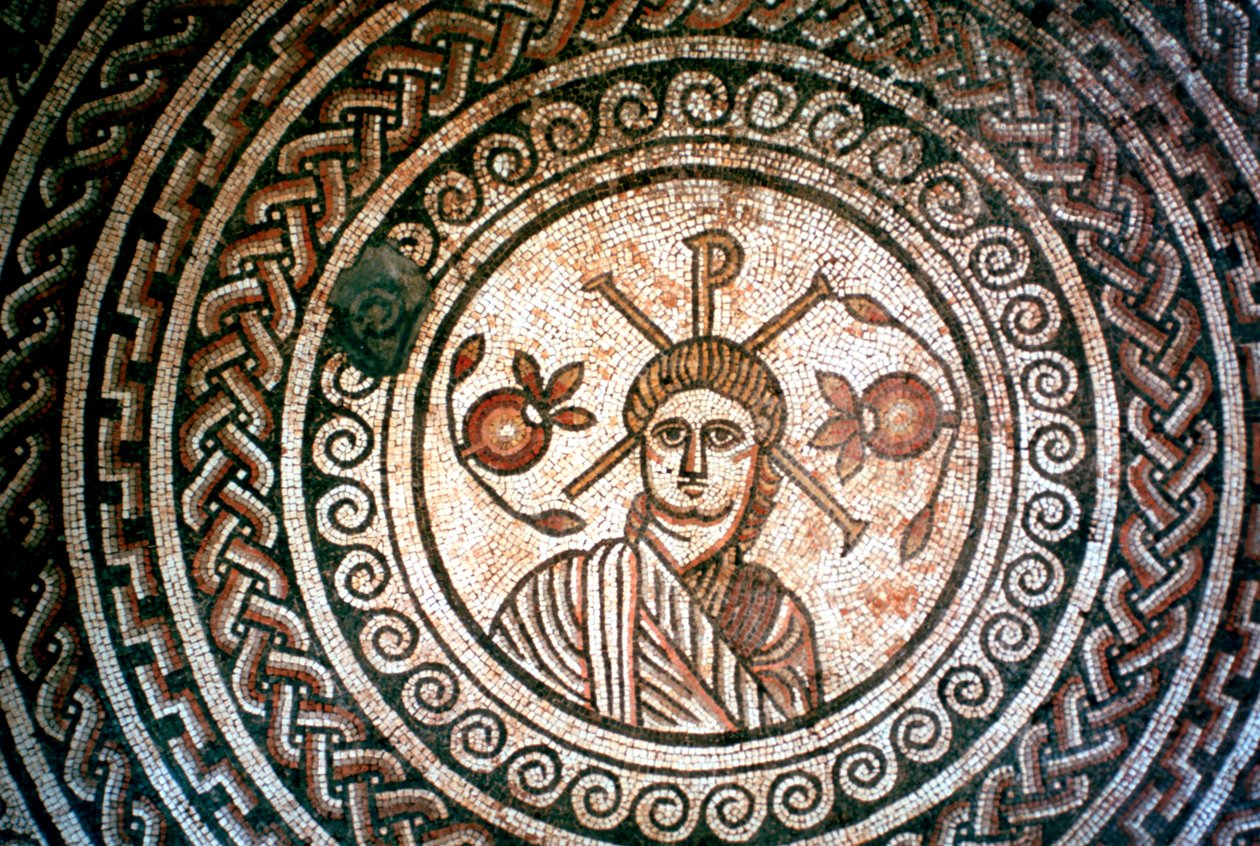 Bir Roma villasından Roundel, St Mary, Dorset, MS 4. yüzyıl by Unbekannt
