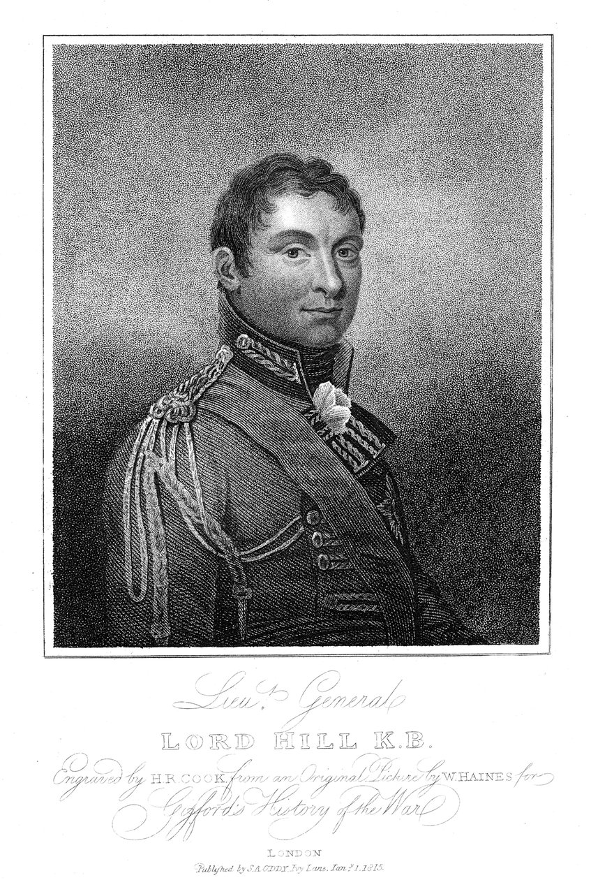 Rowland Tepesi, 1. Vikont Tepesi, İngiliz askeri, 1815 by Unbekannt