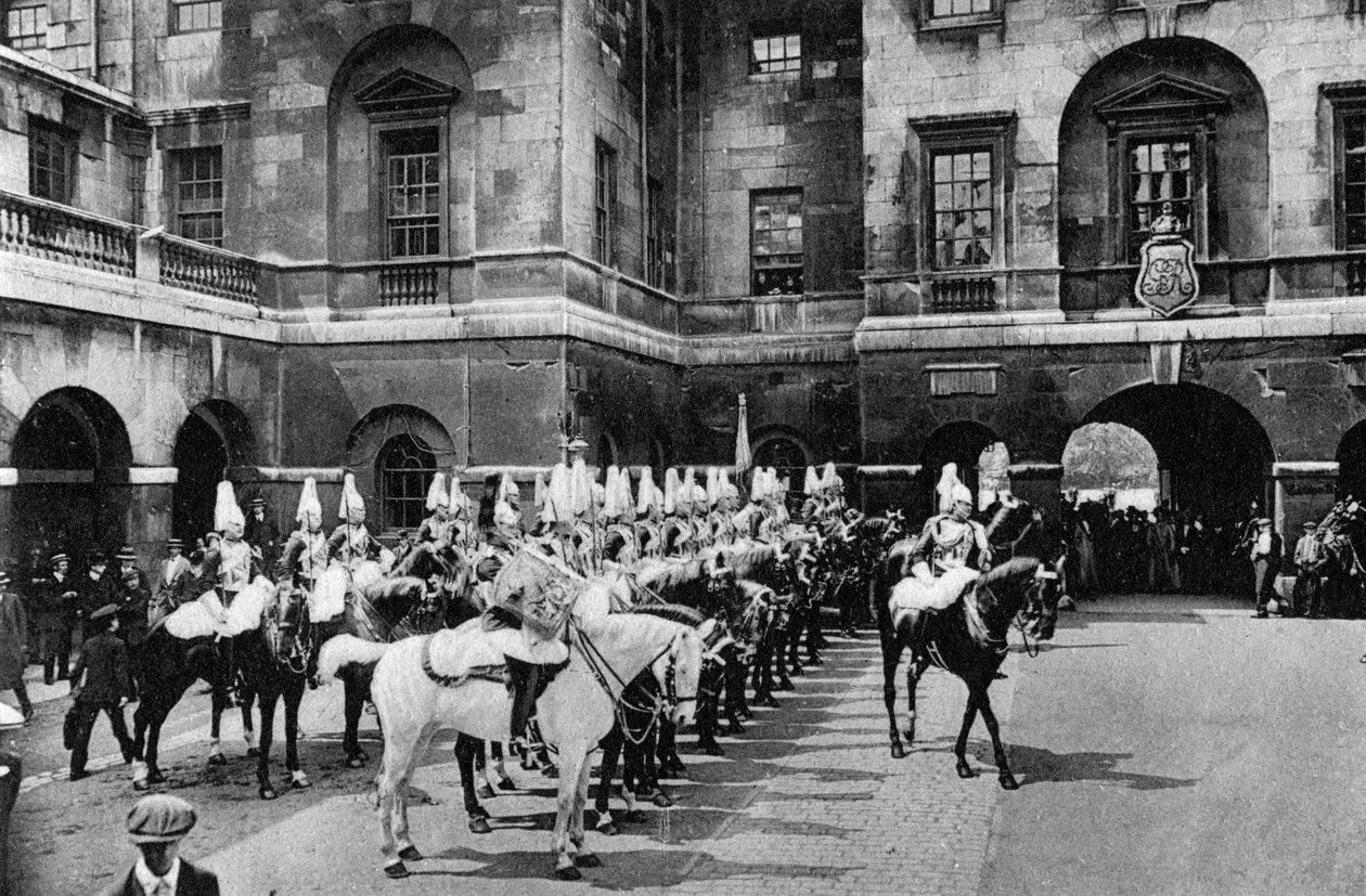 Kraliyet At Muhafızları, nöbet değiştirme, Londra, 1915 by Unbekannt