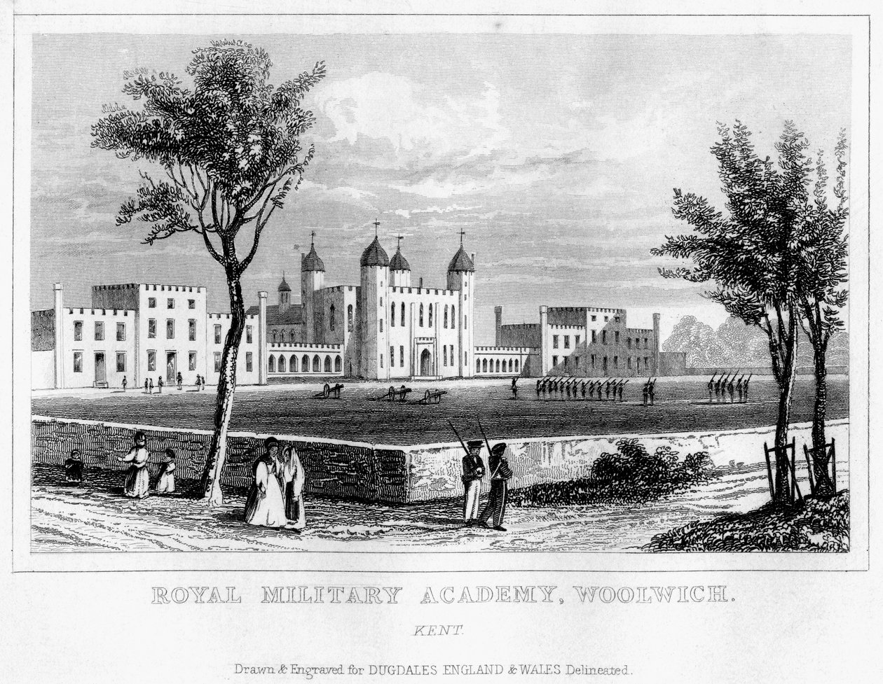 Kraliyet Askeri Akademisi, Woolwich, Londra, 19. yüzyıl by Unbekannt