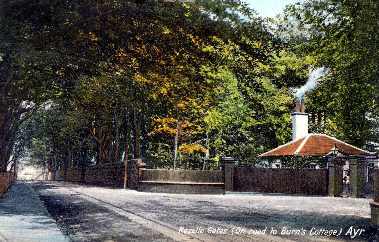 Rozelle Gates, Burns Cottage yolunda, Ayr, Ayrshire, 1913 by Unbekannt