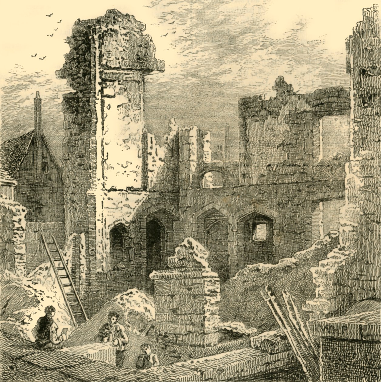 St. Clare Manastırı Harabeleri, c1872. by Unbekannt
