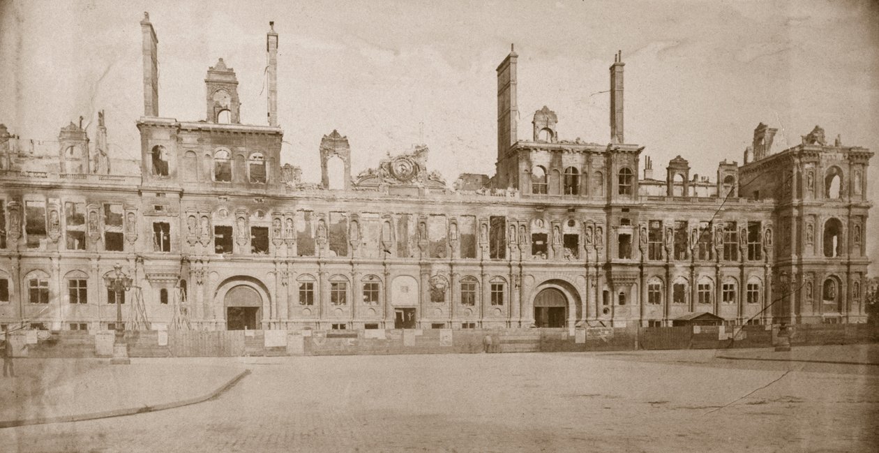 Hotel de Ville Harabeleri, Paris, Mayıs 1871 by Unbekannt