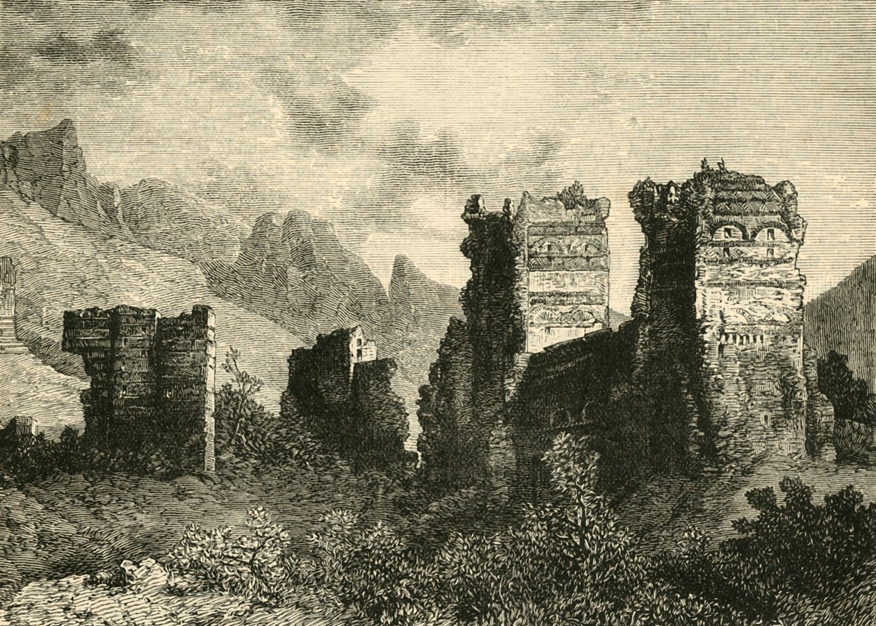 Eski Şehir Surları Harabeleri, Antakya, 1890. by Unbekannt