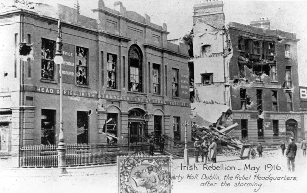 Asi Karargahının Harabeleri, İngiliz Karşıtı İrlanda ayaklanması, Dublin, Mayıs 1916 by Unbekannt