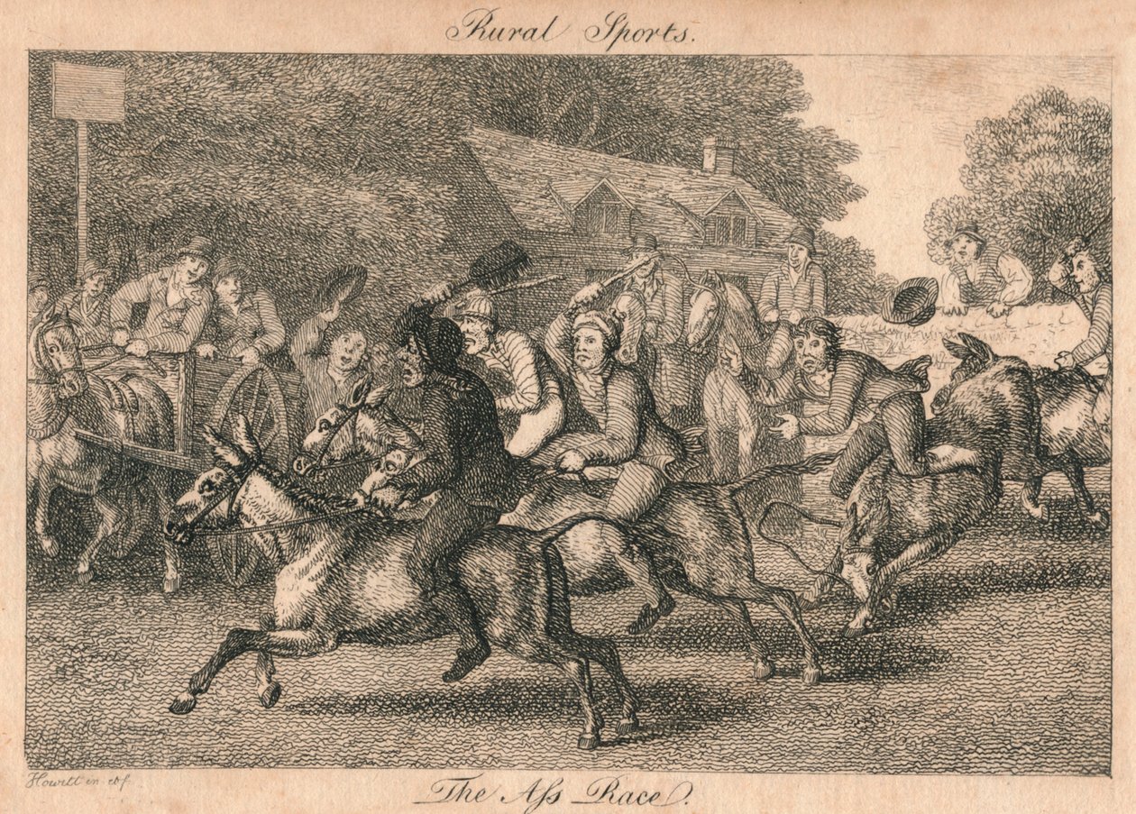 Kırsal Sporlar - Eşek Yarışı, 1800. by Unbekannt
