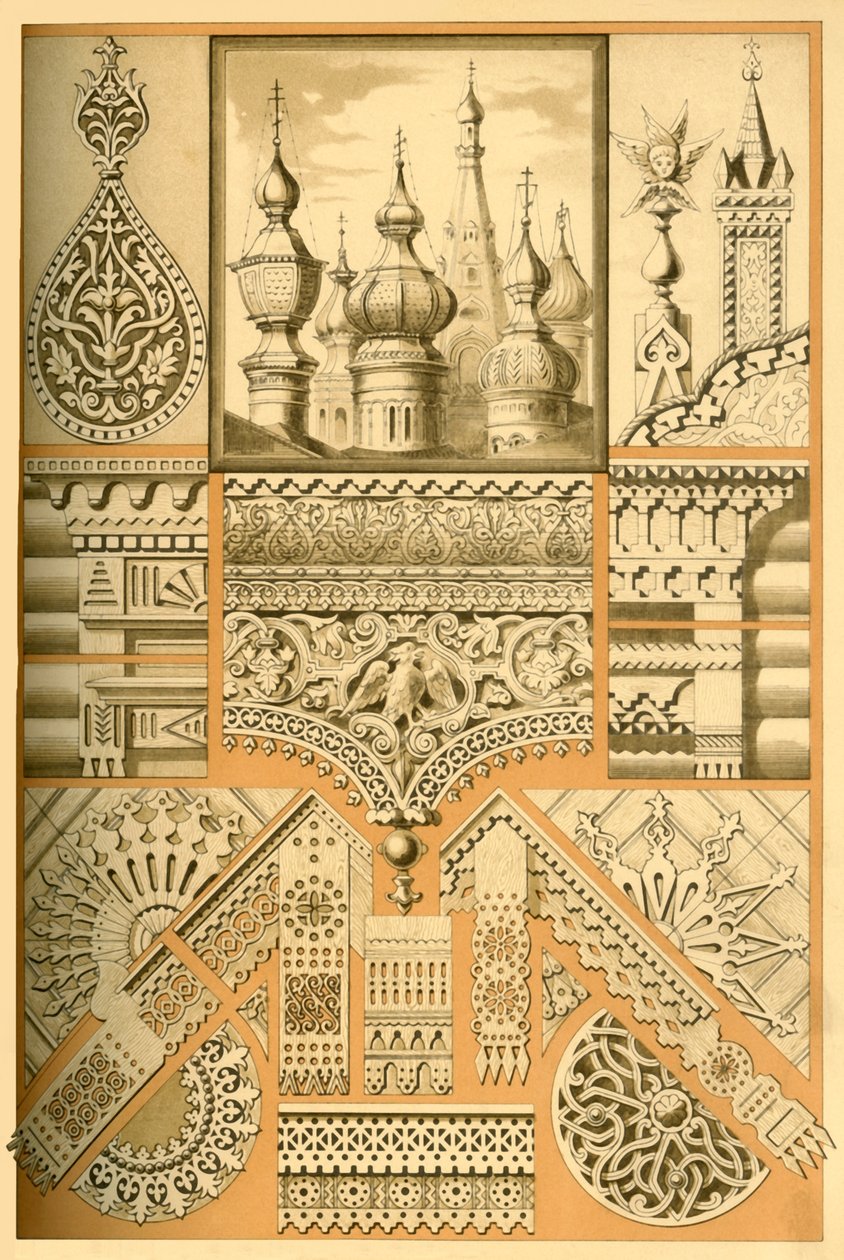 Rus mimari süsleme ve ahşap oymacılığı, 1898. by Unbekannt