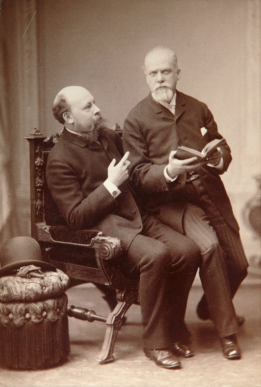 Rus sanatçı Pavel Shukovsky ve tarihçi Alexander Onegin, Weimar, Almanya, 19. yüzyılın sonlarında. by Unbekannt