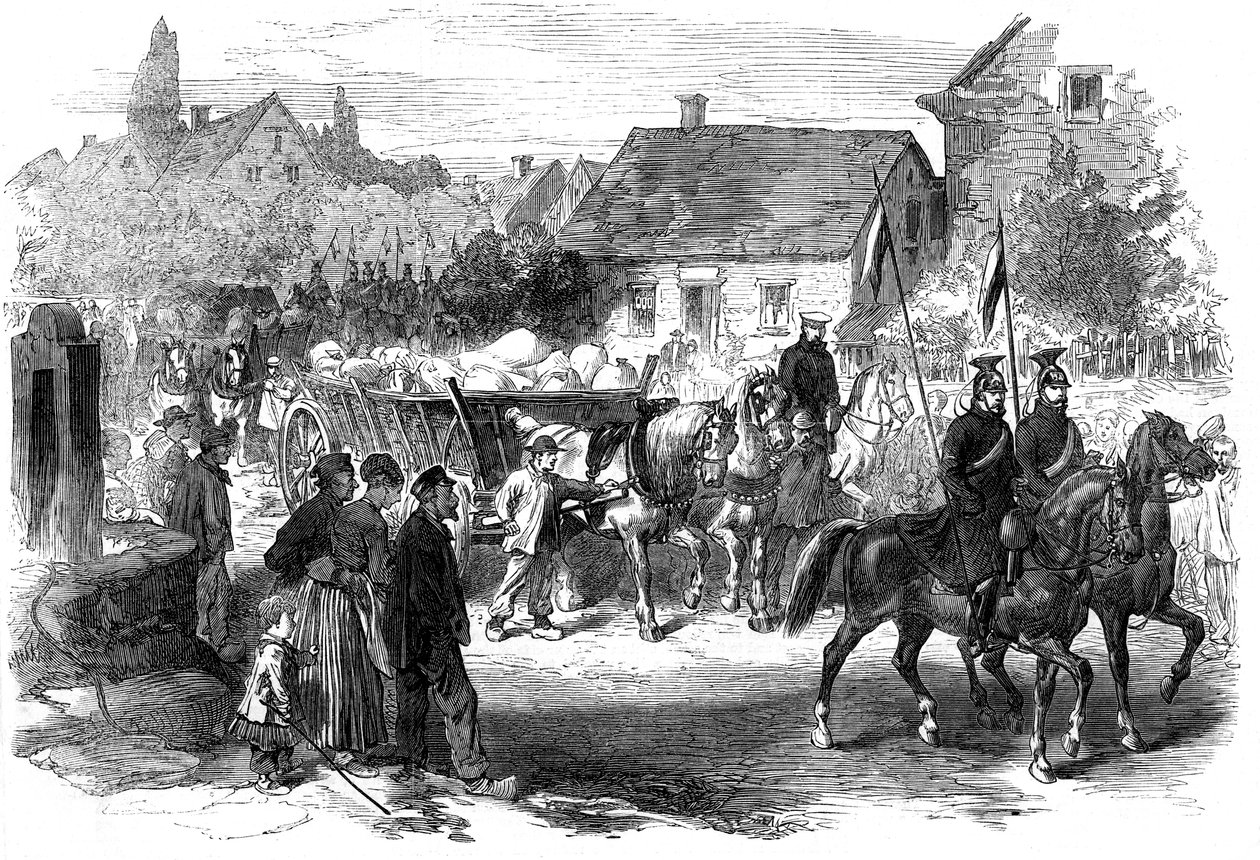Hüküm getiren Rus mızraklı askerleri, 1870 by Unbekannt