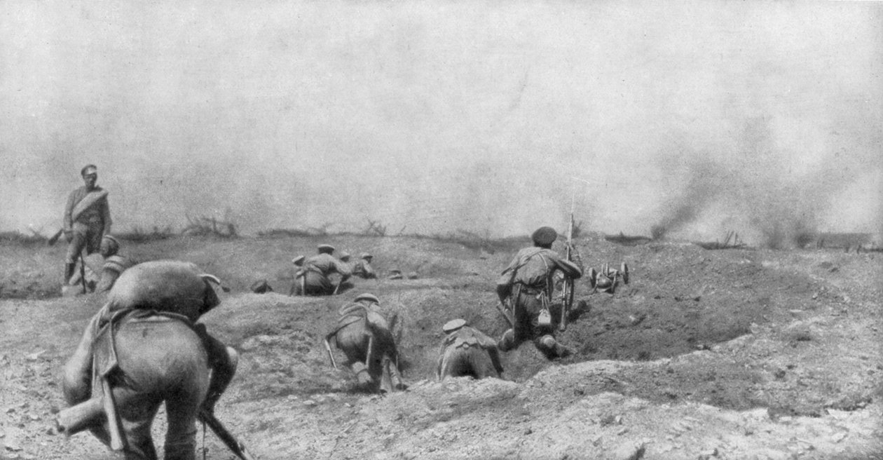 Rus saldırısı, Dzike Lani, Ternopil, Ukrayna, Birinci Dünya Savaşı, 1 Temmuz 1917 by Unbekannt