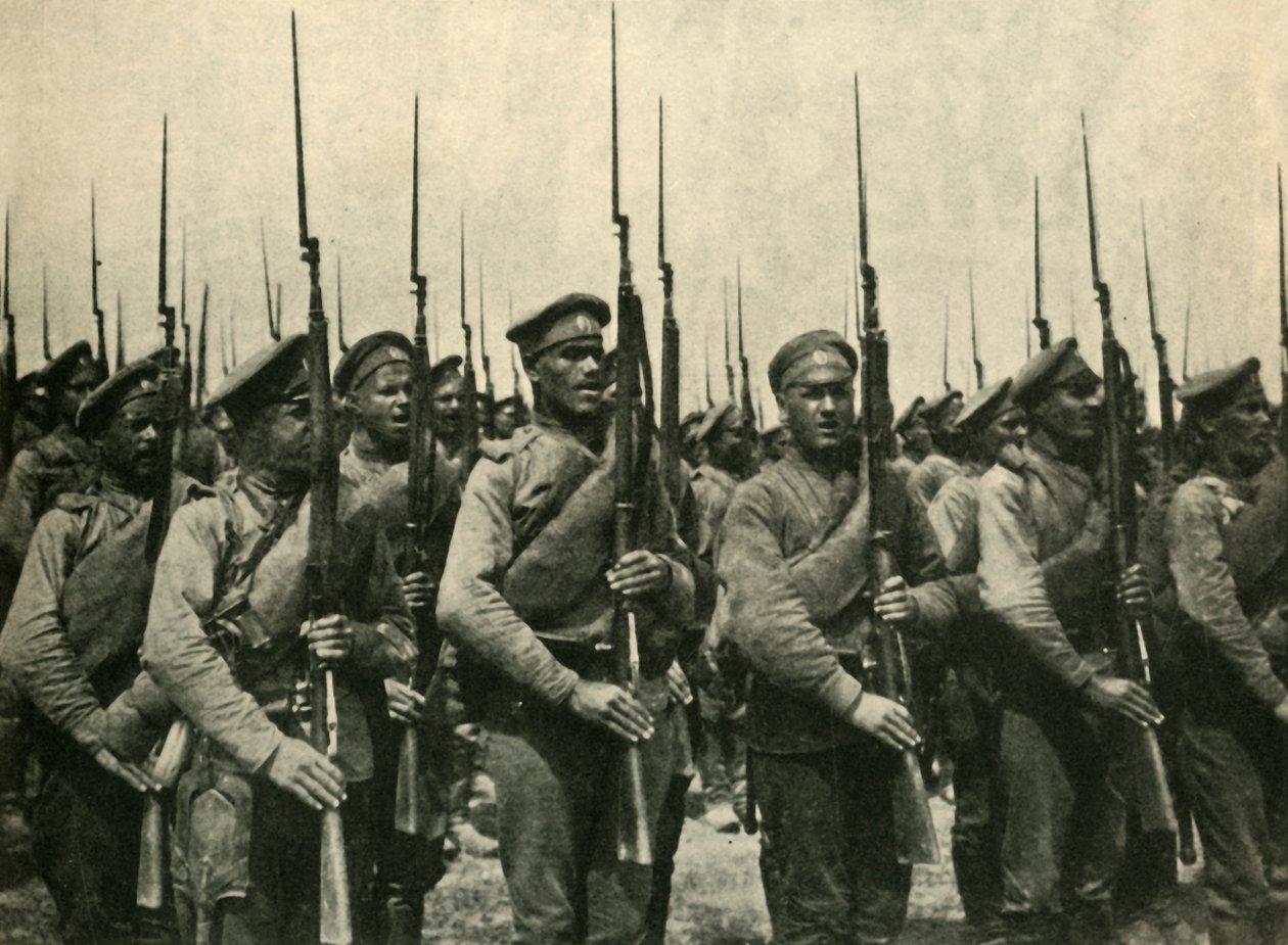 Rus askerleri, Birinci Dünya Savaşı, 1914, c1920. by Unbekannt