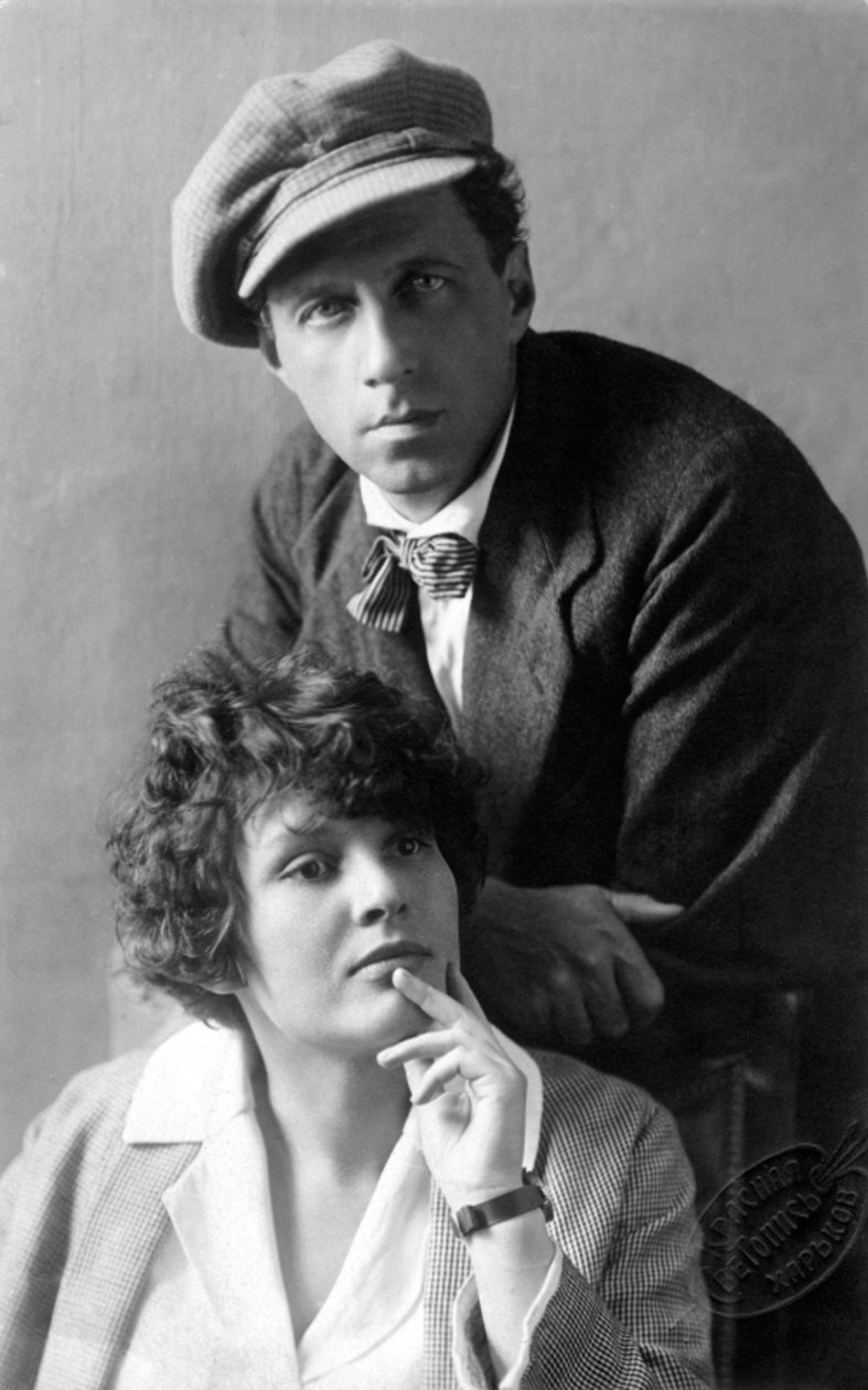 Rus tiyatro yönetmeni Vsevolod Meyerhold ve eşi aktris Zinaida Raikh, 1920