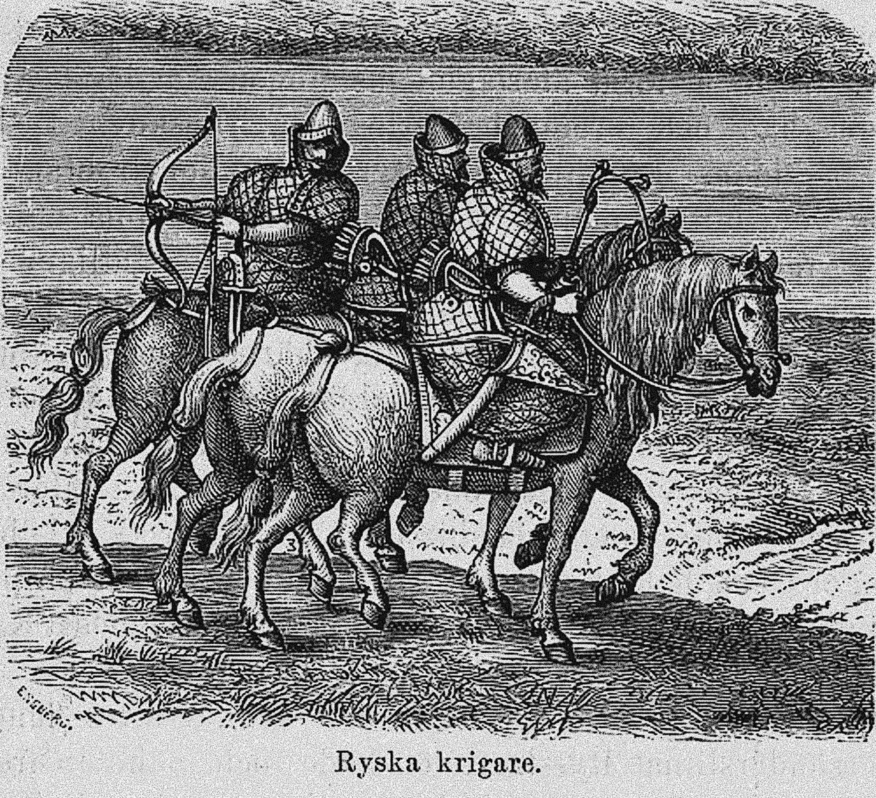 Rus savaşçılar, c. 1620 by Unbekannt