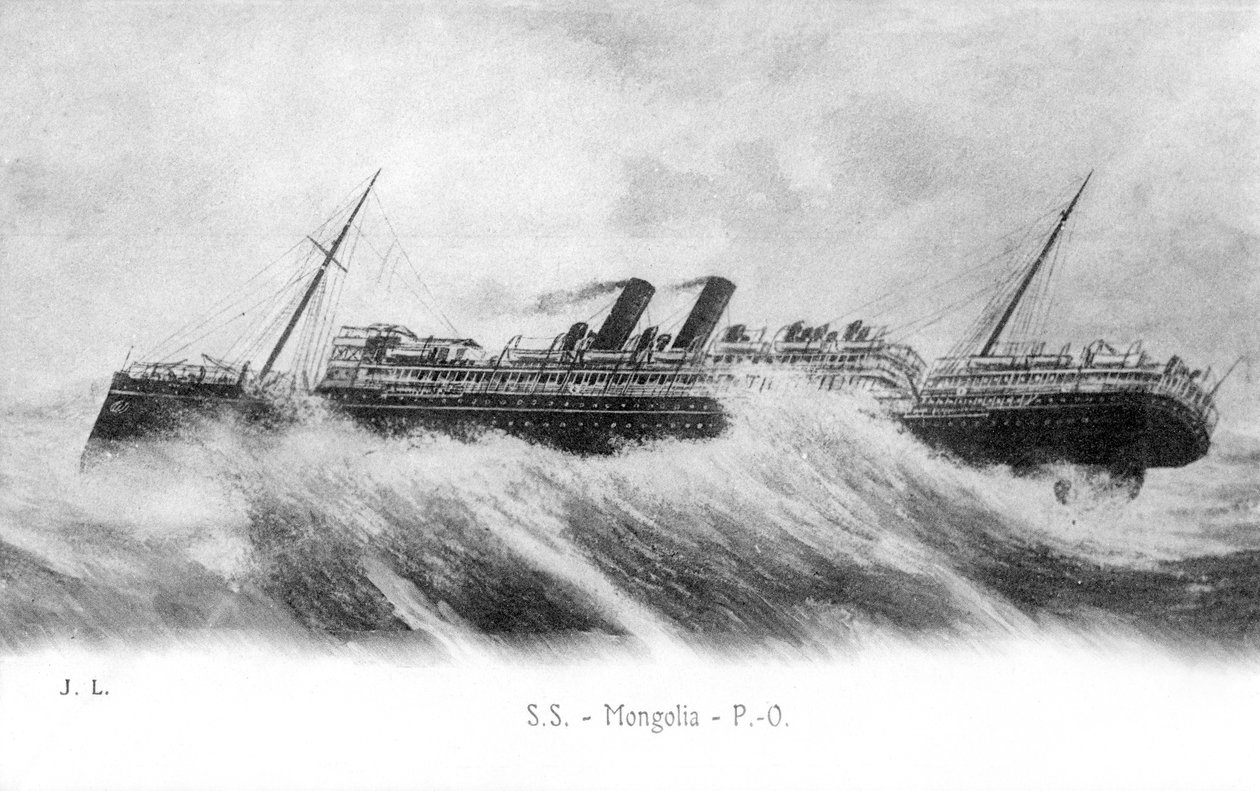 Ağır denizlerde SS Moğolistan, c1903-c1917 by Unbekannt