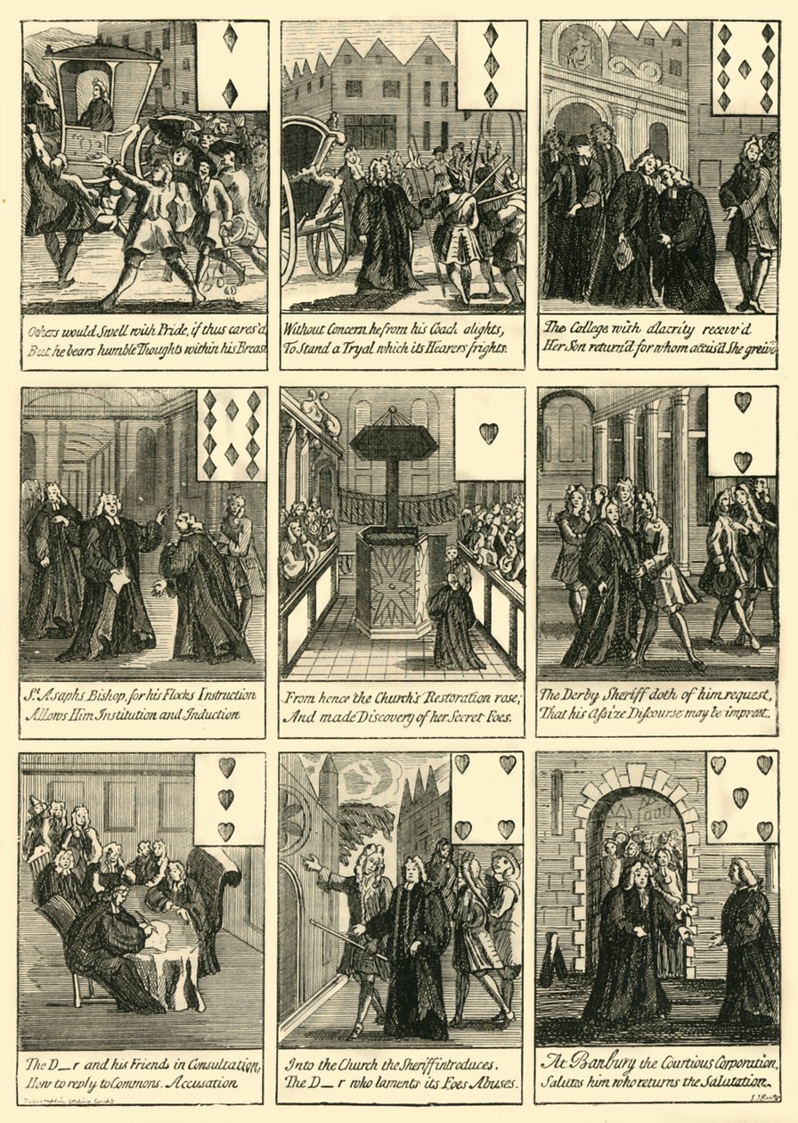 Sacheverell Kartları, c1872. by Unbekannt