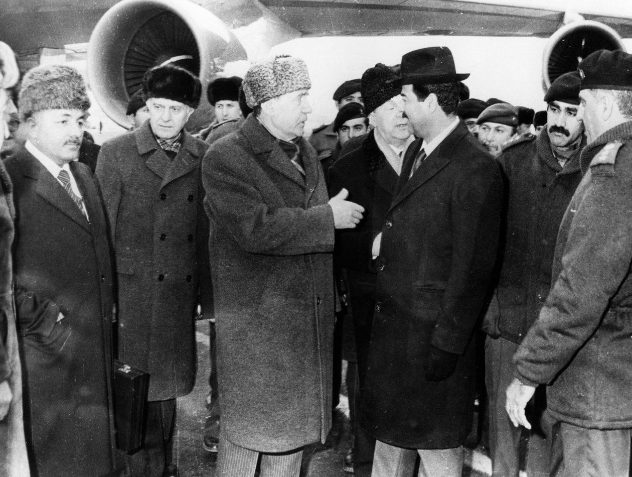 Saddam Hüseyin ve Andrei Gromyko, Moskova, Rusya, 1986 by Unbekannt