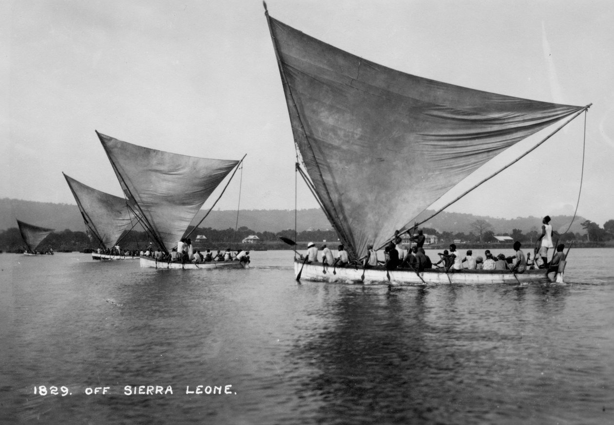 Yelkenli tekneler, Sierra Leone, 20. yüzyıl by Unbekannt