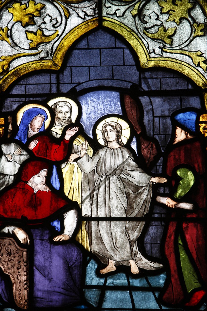 Saint-Corentin (Saint Corentin) Katedrali, Quimper Vitray: İsa ve hukuk doktorları, Quimper, Fransa by Unbekannt
