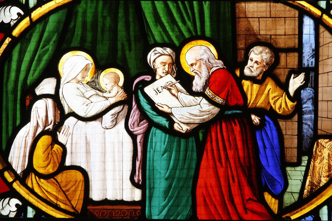 Saint-Corentin (Saint Corentin) Katedrali, Quimper Vitray: Vaftizci Yahya