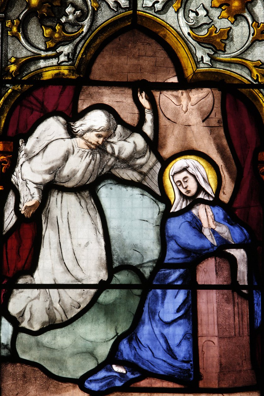 Saint-Corentin (Saint Corentin) Katedrali, Quimper Vitray: Müjde, Quimper, Fransa by Unbekannt