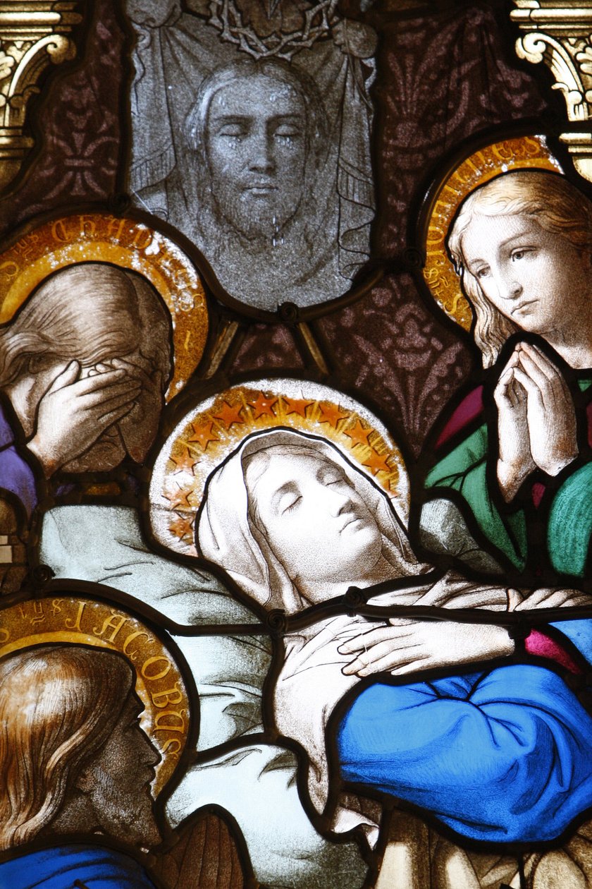 Saint-Corentin (Saint Corentin) Katedrali, Quimper Vitray: Dormition, Quimper, Fransa by Unbekannt