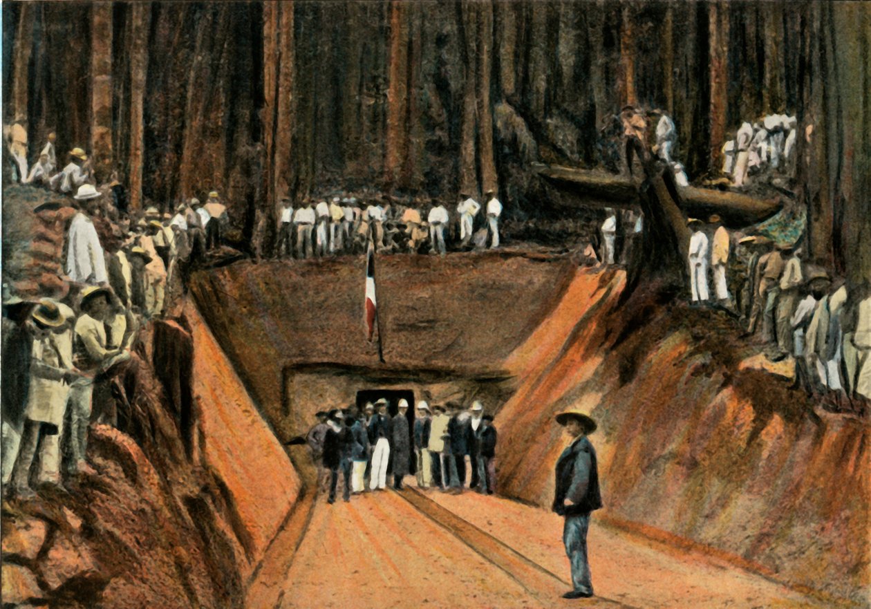 Saint-Elie. Açılış De La Premiere Mine De Quartz, Saint-Elie. İlk Kuvars Madeni, 1900. by Unbekannt