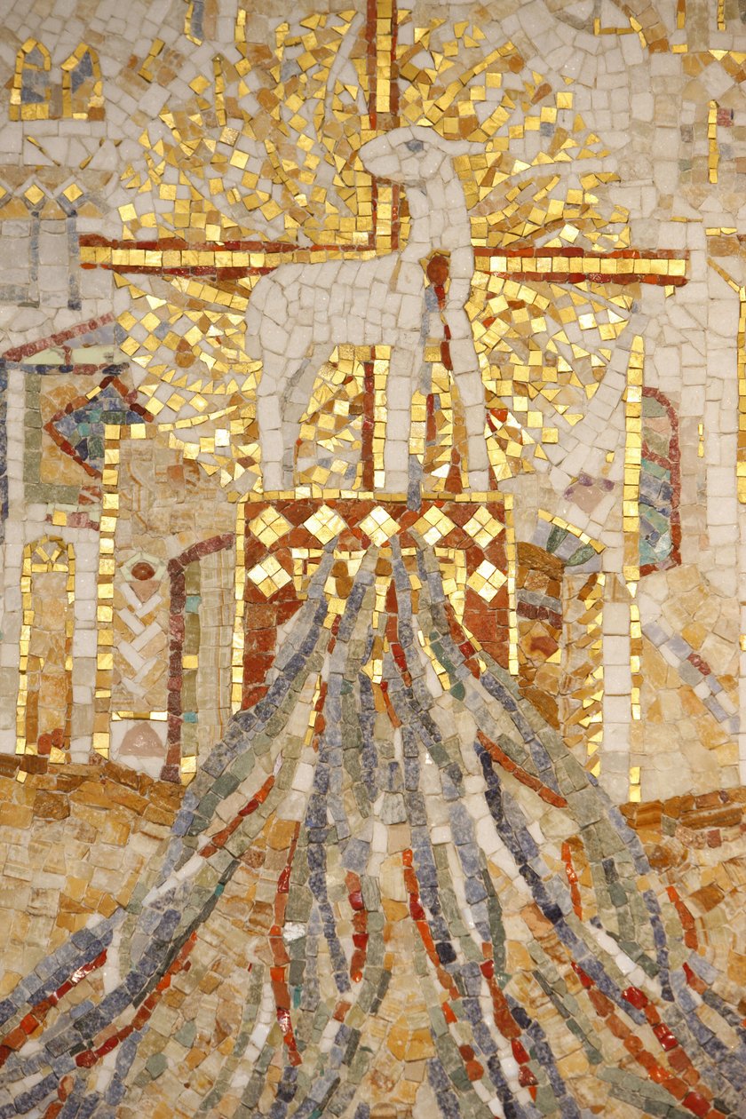 Saint-Maurice abbey bazilikası, Madeleine Diener tarafından MozaikTanrı