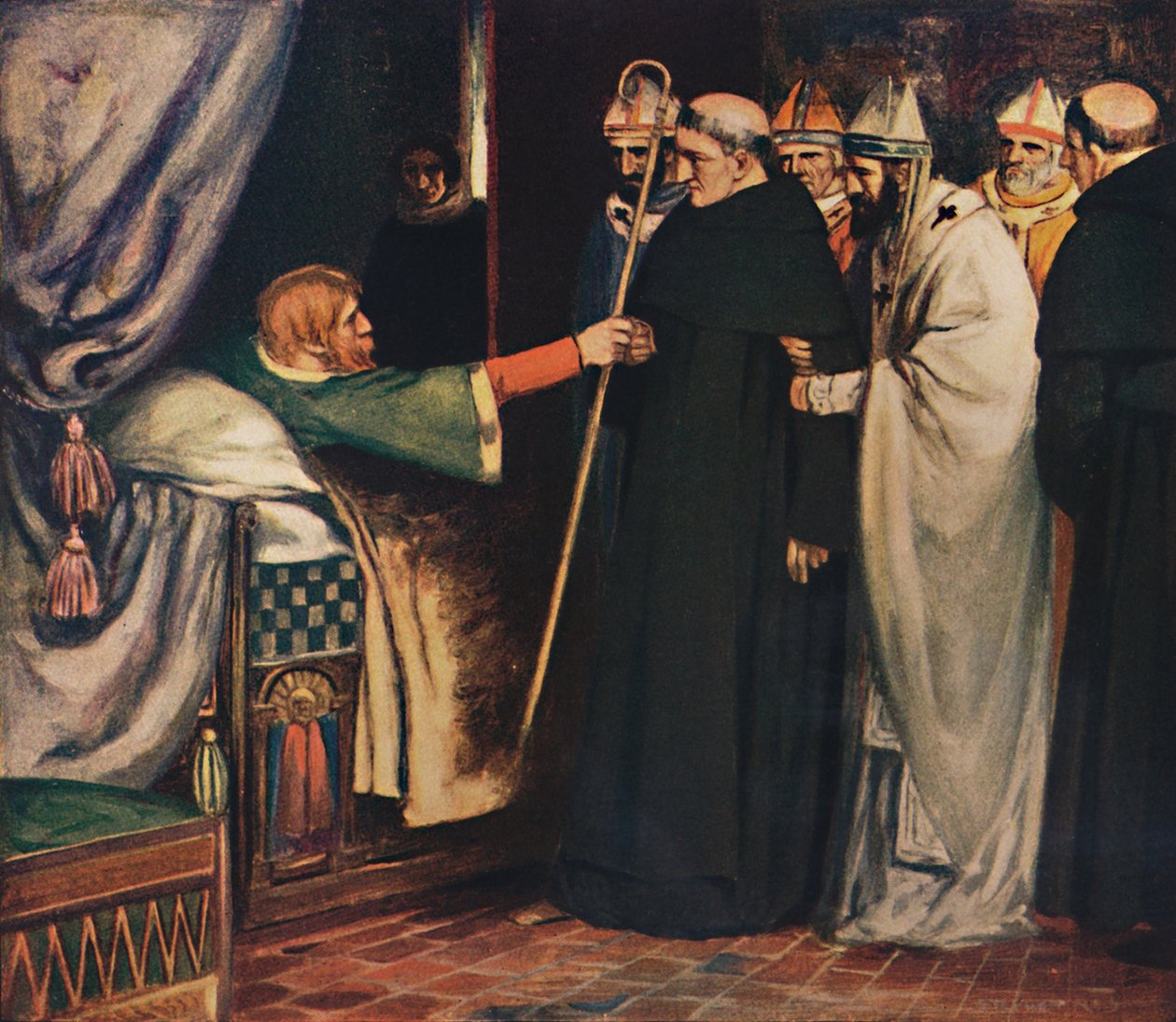 Aziz Anselm, Başpiskoposluğu reddediyor, 1912 by Unbekannt